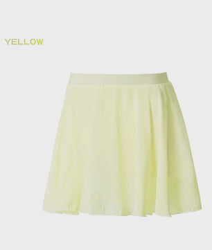 18 Colours Ballet Skirt Girls Toddler Kids Dance Chiffon Skirt Elastic Waist Short Dance Skirt for Girls Tutu Skirt for Ballet