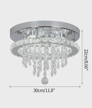 Luxe K9 Kristallen Plafondlamp met Smart LED en Afstandsbediening - Modern Design