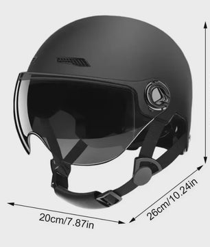 Klassieke Retro Scooter Motorhelm - Ultralicht Vintage Halfhelm voor Heren & Dames