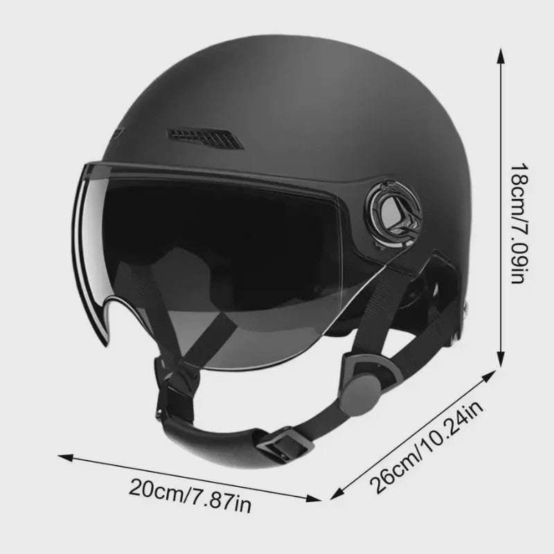 Klassieke Retro Scooter Motorhelm - Ultralicht Vintage Halfhelm voor Heren & Dames