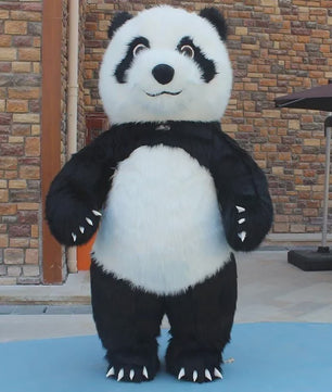 Opblaasbaar Panda Kostuum - Volwassen Maat voor Feestjes, Halloween & Cosplay