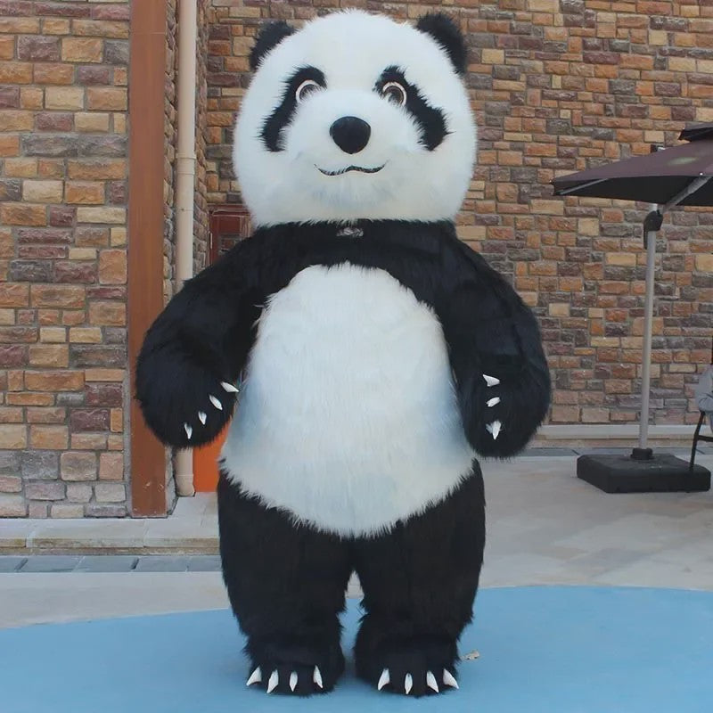 Opblaasbaar Panda Kostuum - Volwassen Maat voor Feestjes, Halloween & Cosplay