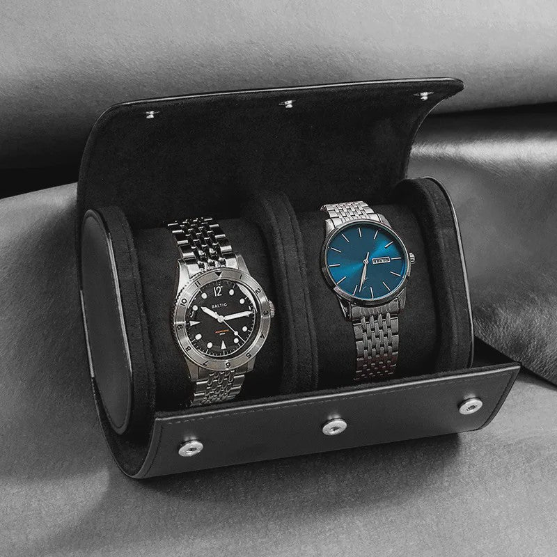 Reis Etui voor Horloges - Opbergrol voor 3 Horloges met Uitneembare Kussens
