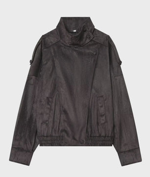 Zwarte Dames Faux Leren Jas - Stijlvolle Motorjas voor Herfst & Mode