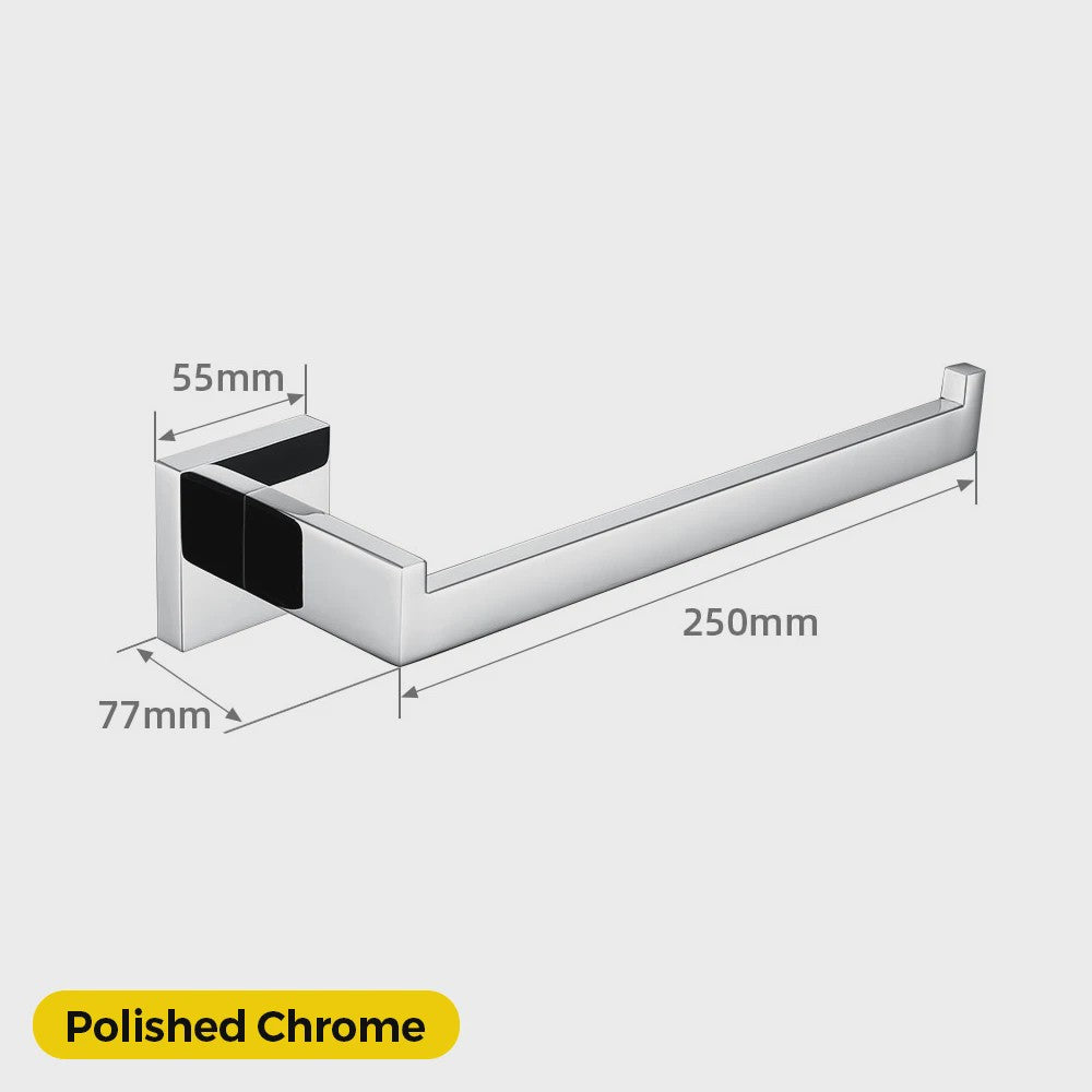 Mat Zwart Handdoekrek 304 RVS - Wandmontage, Heavy Duty Badkamer Accessoire
