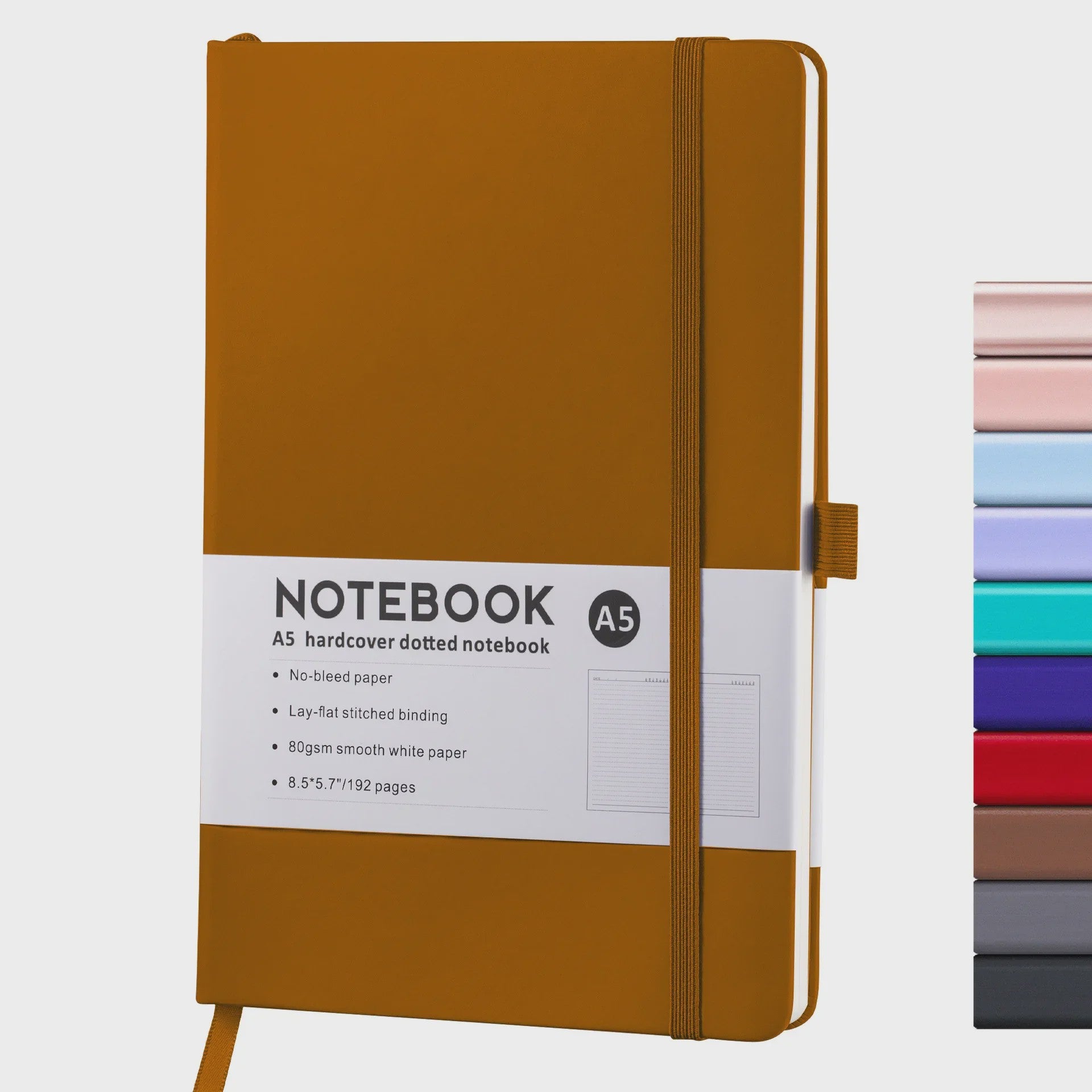 Hardcover A5/A6 Notitieboek met Elastische Band - PU Leer Dagboek