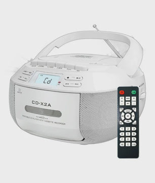 Draagbare CD-speler met Bluetooth, Cassetterecorder & USB - Stereo voor Thuis & Onderweg