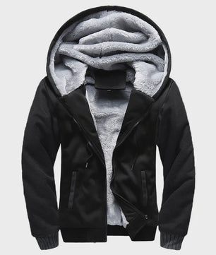 Warme Heren Winterjas met Camouflageprint en Fleece Voering - Casual Hooded Jacket