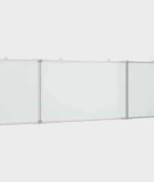 Magnetisch Whiteboard 3 Paneel Klapbaar 160x50 cm Aluminium Frame - Ideaal voor Kantoor, School & Thuis