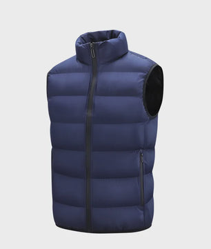 Herfst Winter Heren Vest - Warm, Waterdicht en Casual Stand-up Collar Gilet