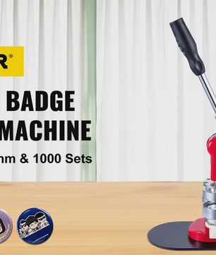Professionele Badge Maker Machine: Maak Zelf Pins & Broches (25-75mm) - Inclusief 500/1000 Onderdelen
