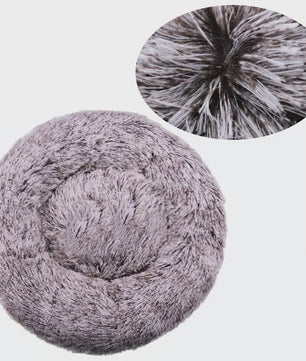 Luxe Pluche Hondenkussen & Kattenmand - Rond, Extra Zacht & Warm - 40-90cm