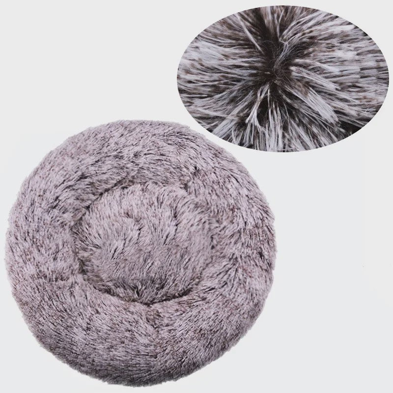 Luxe Pluche Hondenkussen & Kattenmand - Rond, Extra Zacht & Warm - 40-90cm