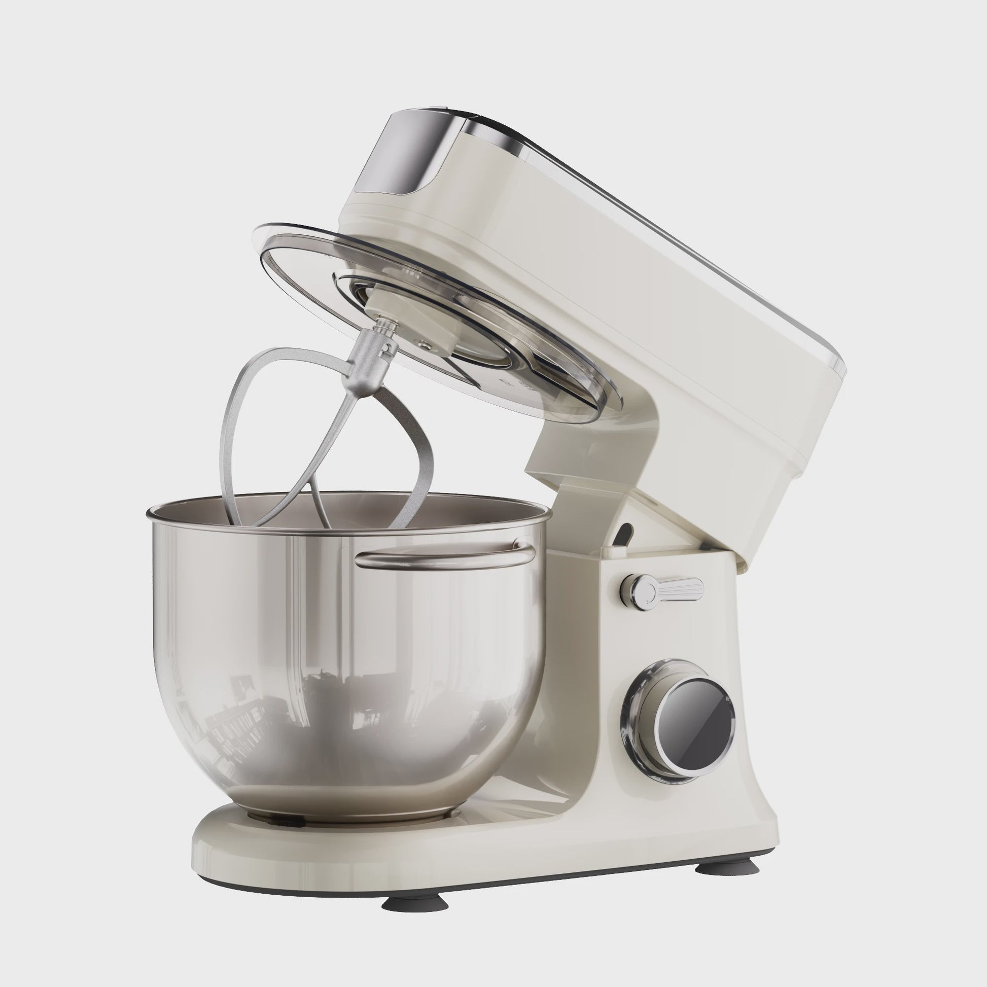 BioloMix Keukenmachine 7L - 1200W Krachtig, Met Deegmixer, Garde, Klopper & Gehaktmolen