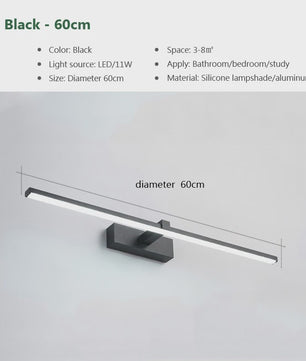 Moderne LED Wandlamp Badkamer - Stijlvol Aluminium met 3 Kleuren Licht