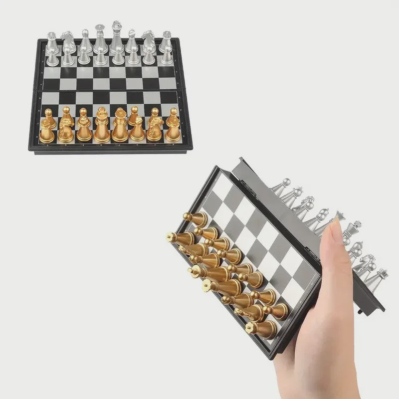 Magnetisch Schaakspel - Opvouwbaar en Draagbaar Schaken voor Kinderen en Volwassenen
