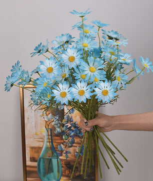 Kunstboeket Margrieten (3/5/10 stuks) - Zijde Kunstbloemen voor Decoratie