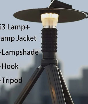 GZ Lighthouse Campinglamp - 3000mAh, Lange Batterijduur, LED Sfeerverlichting & Zaklamp