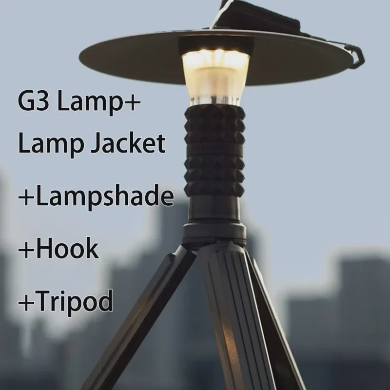 GZ Lighthouse Campinglamp - 3000mAh, Lange Batterijduur, LED Sfeerverlichting & Zaklamp