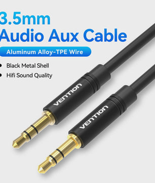 Vention 3.5mm Jack Audio Kabel - Male naar Male Aux Kabel voor Telefoon, Auto, Koptelefoon & Speaker