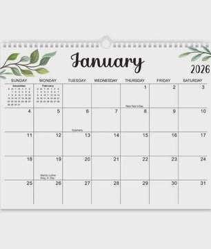 Kalender 2026-2027: Wandkalender Maandplanner 18 Maanden (Jan '26 - Jun '27) - 14x11 Inch