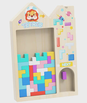 Houten 3D Puzzel Blokken Spel - Logica Training & Ouder-Kind Interactie