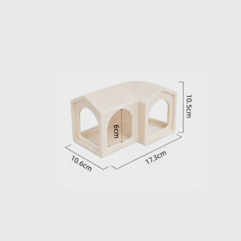 Keramisch Hamsterhuis & Speelhuisje - Comfortabel Nestje voor Kleine Huisdieren