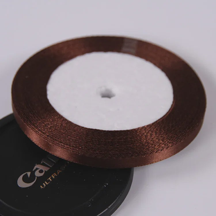 22 Meters/Roll 6mm Silk Satin Ribbons Christmas Halloween Birthday Party Gift Wrapping Ribbons DIY Handmade Crafts Material