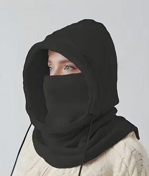 Unisex Winter Balaclava Met Capuchon - Winddicht Masker met Trekkoord voor Koude Weer