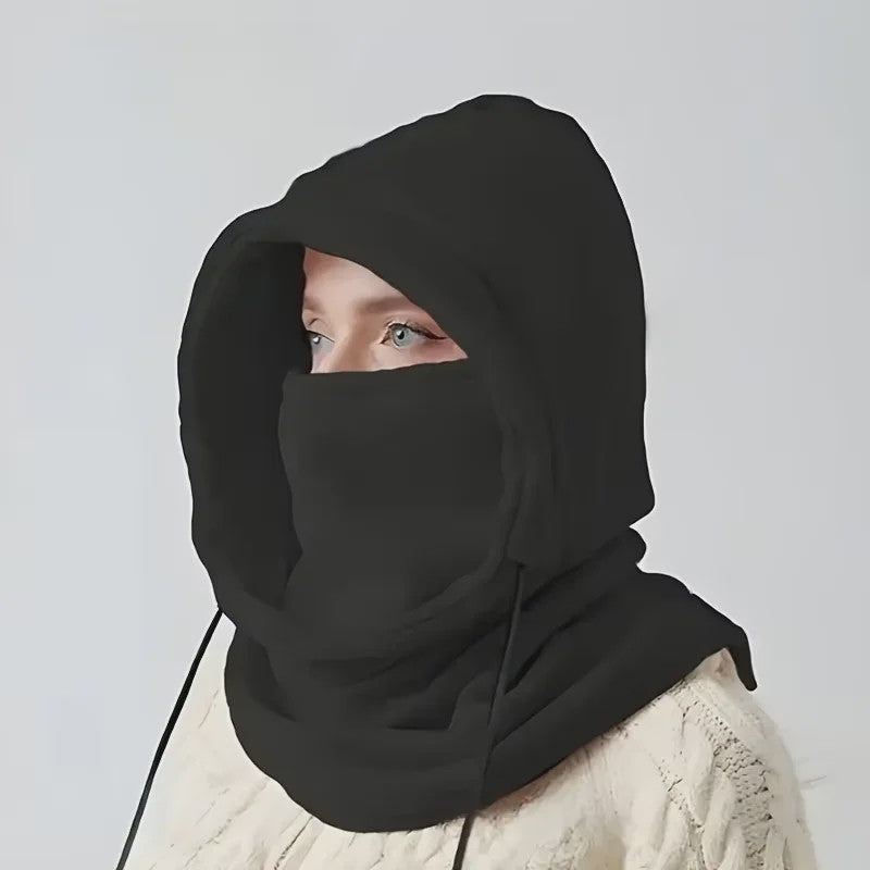 Unisex Winter Balaclava Met Capuchon - Winddicht Masker met Trekkoord voor Koude Weer