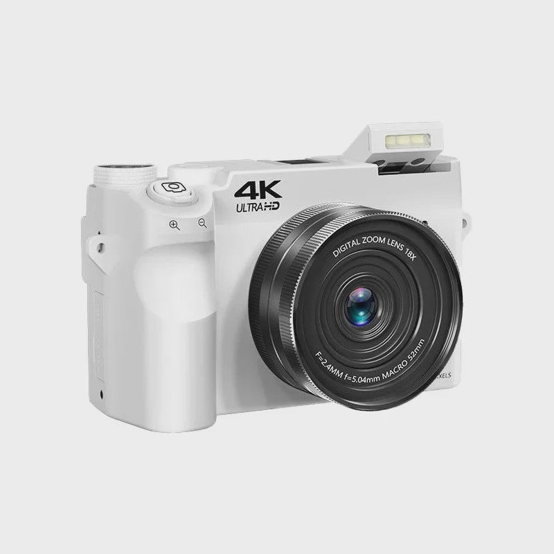 4K Digitale Camcorder met 75MP Foto, 18x Zoom, Dual Camera's & Autofocus