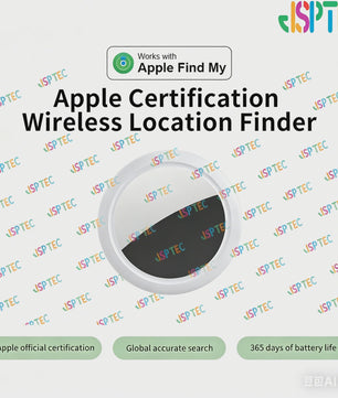 JSPTEC Mini Tracker: Waterdichte Bluetooth GPS Zoeker voor Sleutels, Huisdieren & Kinderen - Werkt met Apple Find My