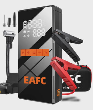 5000A Auto Startkabels Powerbank met 150PSI Bandenpomp - Noodstart & Opladen