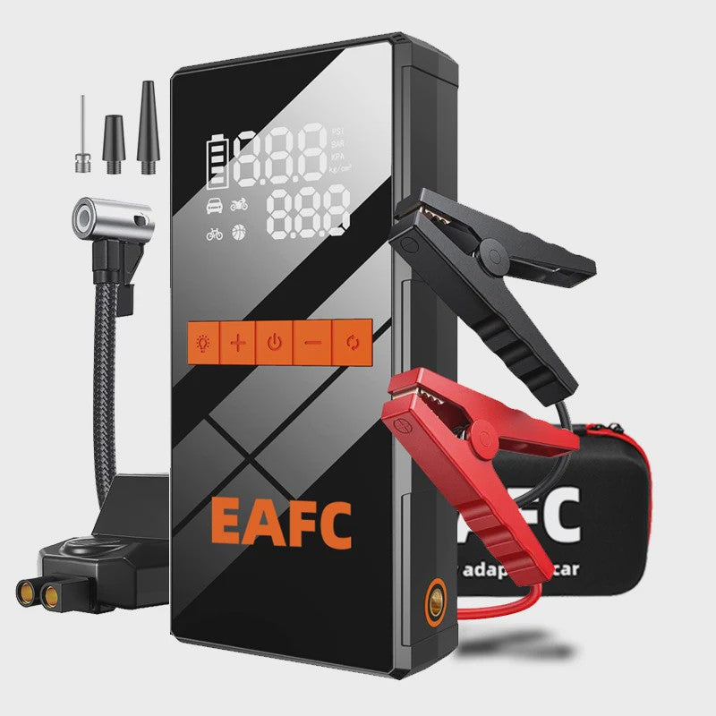 5000A Auto Startkabels Powerbank met 150PSI Bandenpomp - Noodstart & Opladen