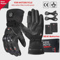 KEMIMOTO Elektrische Motorhandschoenen - Waterdicht, Verwarmd met Touchscreen & CE-certificering