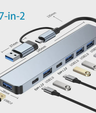 Universele USB-C Hub Docking Station met Thunderbolt 3, 4K HDMI & PD Opladen