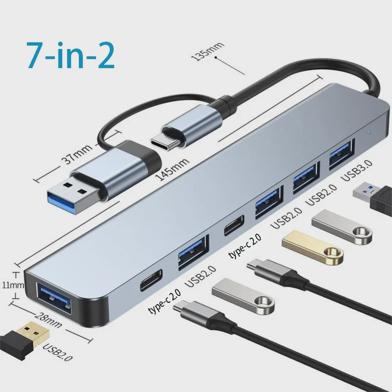 Universele USB-C Hub Docking Station met Thunderbolt 3, 4K HDMI & PD Opladen