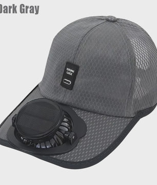 Ventilator Pet met Zonne-energie en USB Opladen - Koel en UV-beschermend voor Zomerse Outdoor Activiteiten