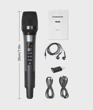 Draagbare Microfoon met Ingebouwde Geluidskaart en Echo - Ideaal voor Live Streaming
