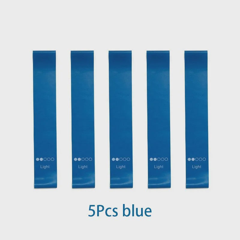 Set Weerstandsbanden Fitness - 5 Stuks TPE Elastische Loop Bands voor Krachttraining, Yoga & Gym