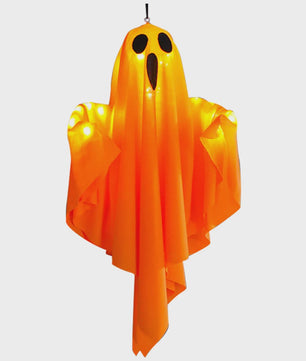 Halloween Hangende Spook met LED Verlichting - Spookachtige Decoratie voor Binnen en Buiten
