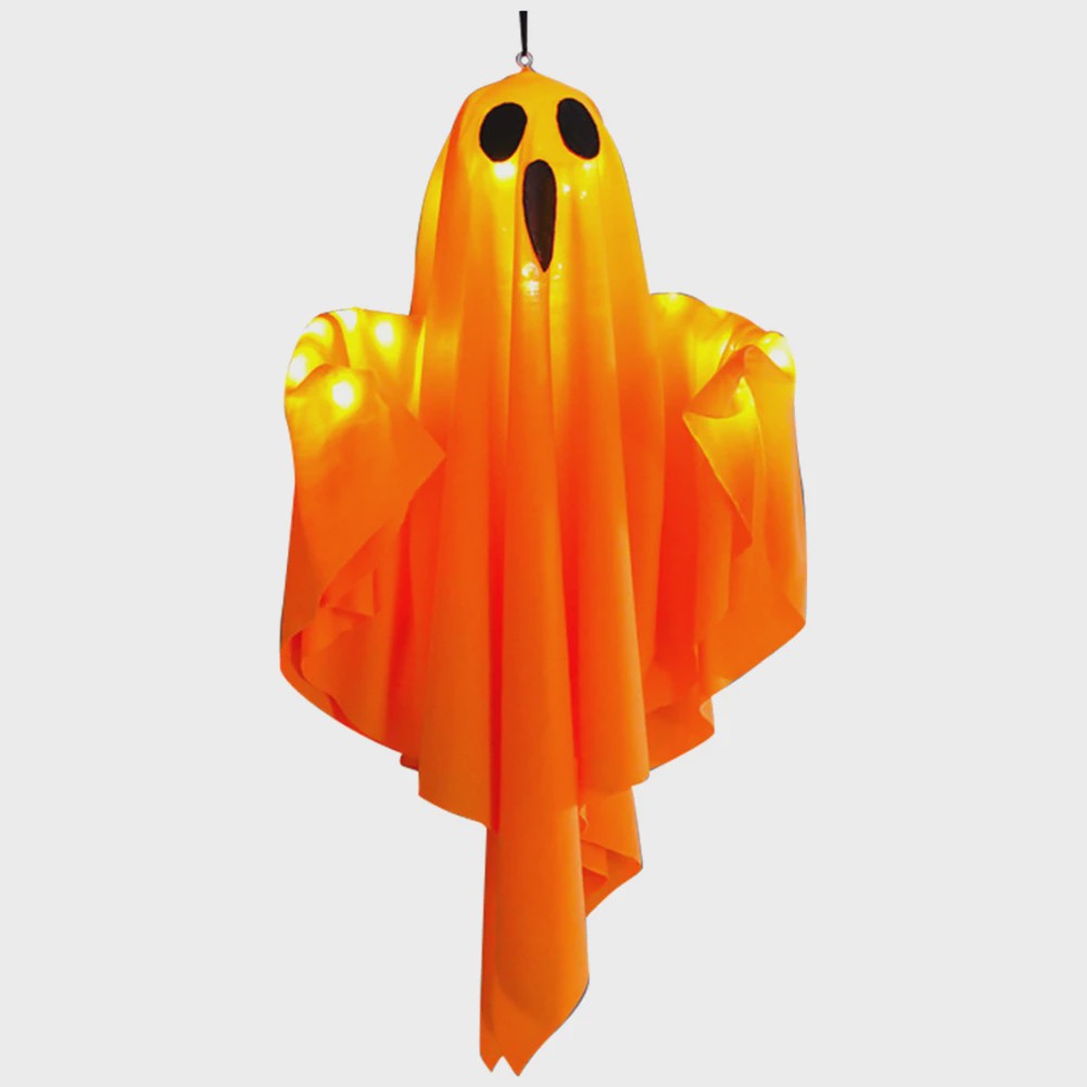 Halloween Hangende Spook met LED Verlichting - Spookachtige Decoratie voor Binnen en Buiten