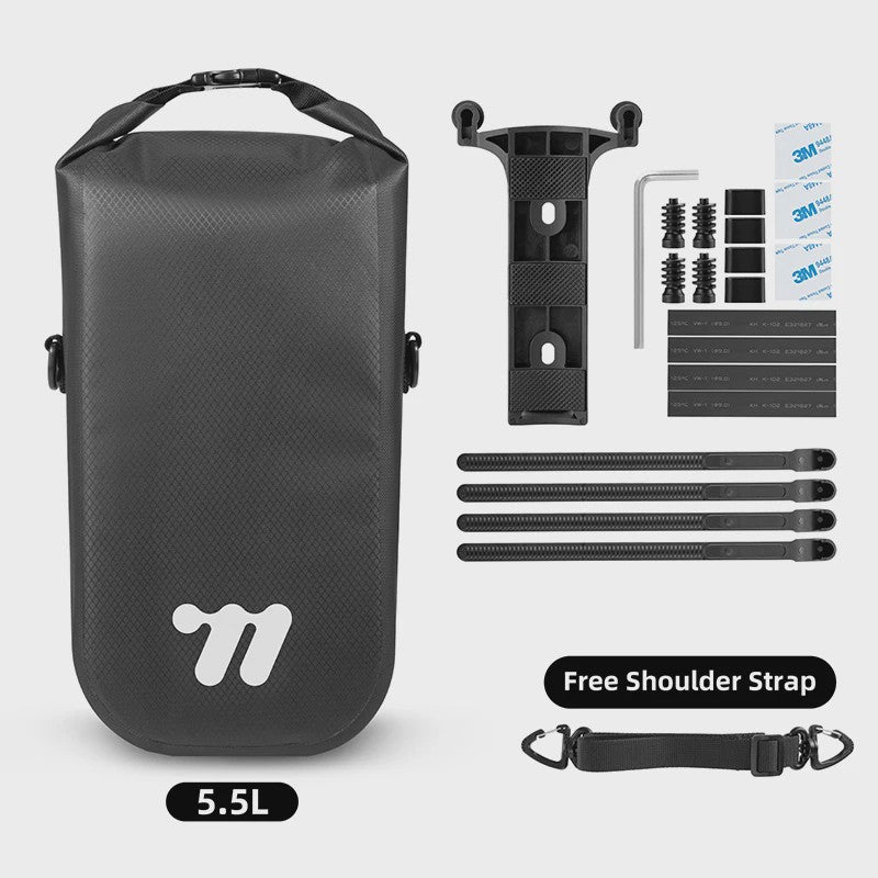 WEST BIKING Fiets Voorvork Tas 5.5L Waterdicht met Quick Release Systeem