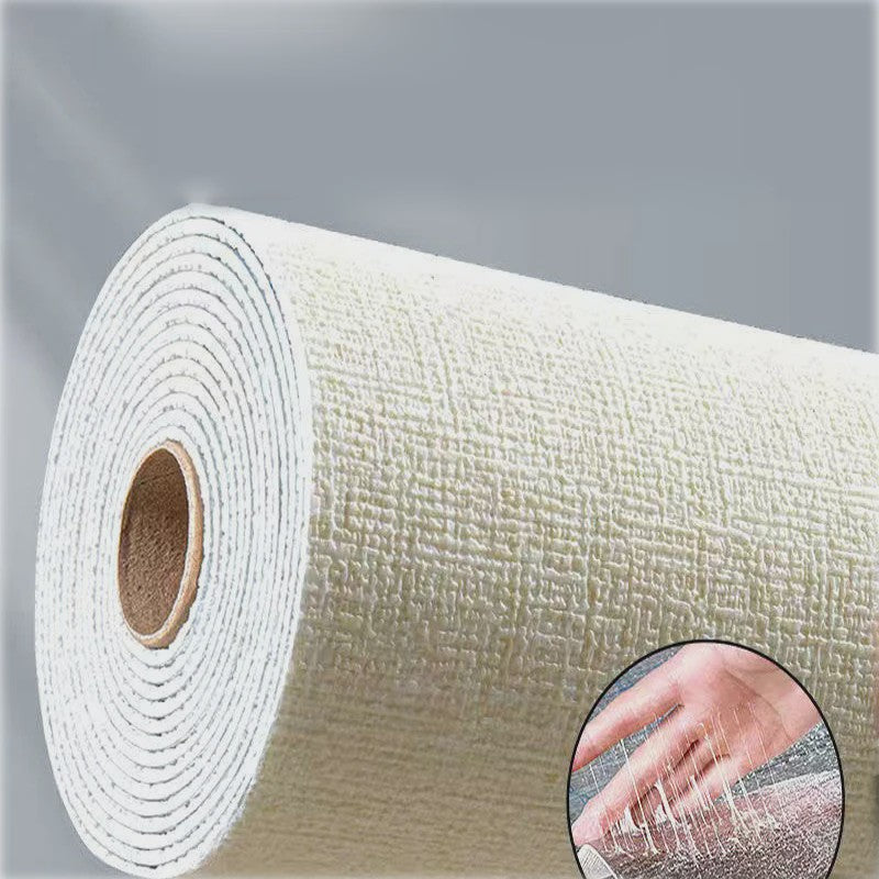 Zelfklevende 3D Wandsticker met Linnenstructuur - Waterdicht & Decoratief