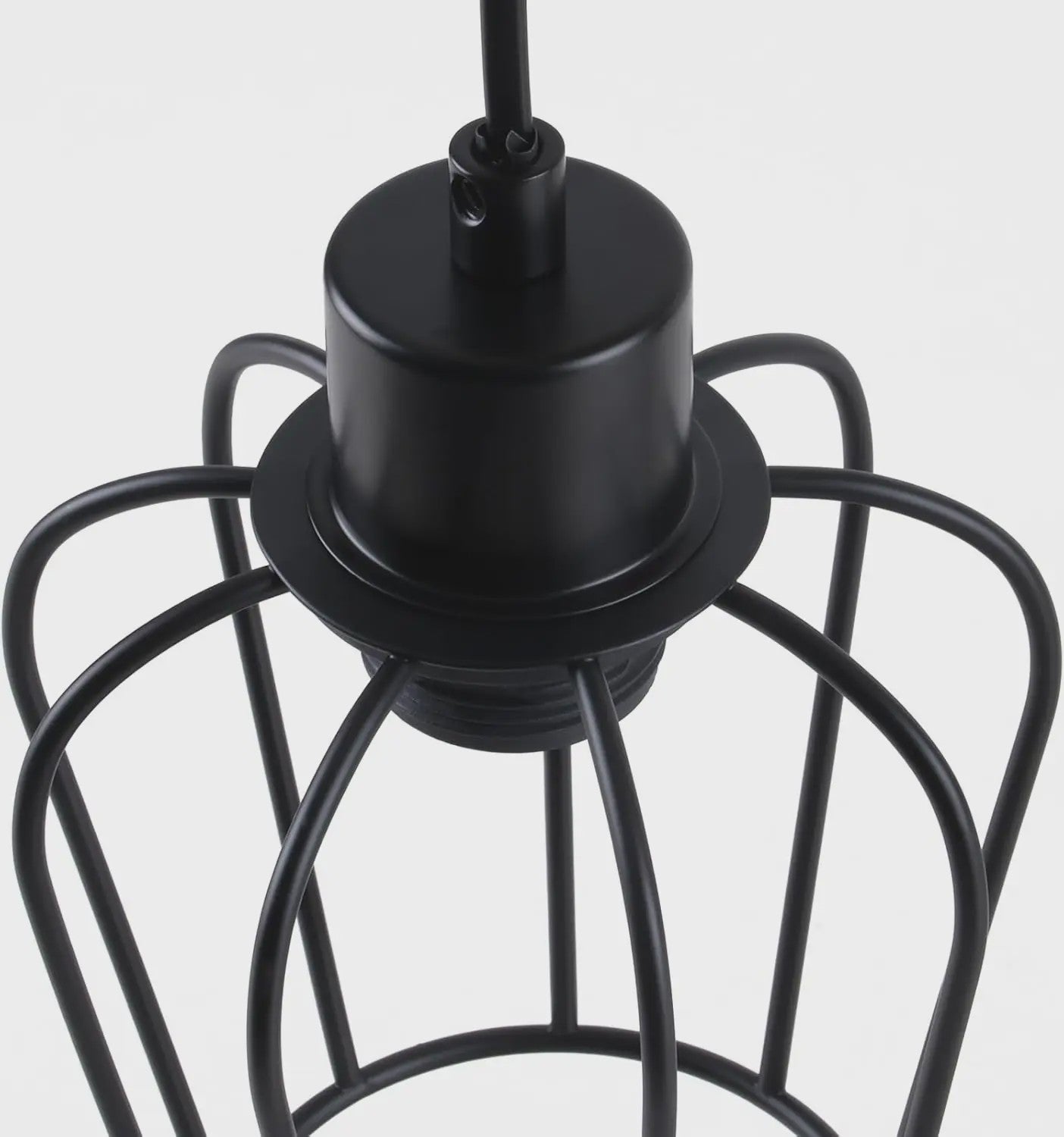 Vintage Industriële Tafellamp met Houten Accent - Zwart Metaal, E27 Fitting