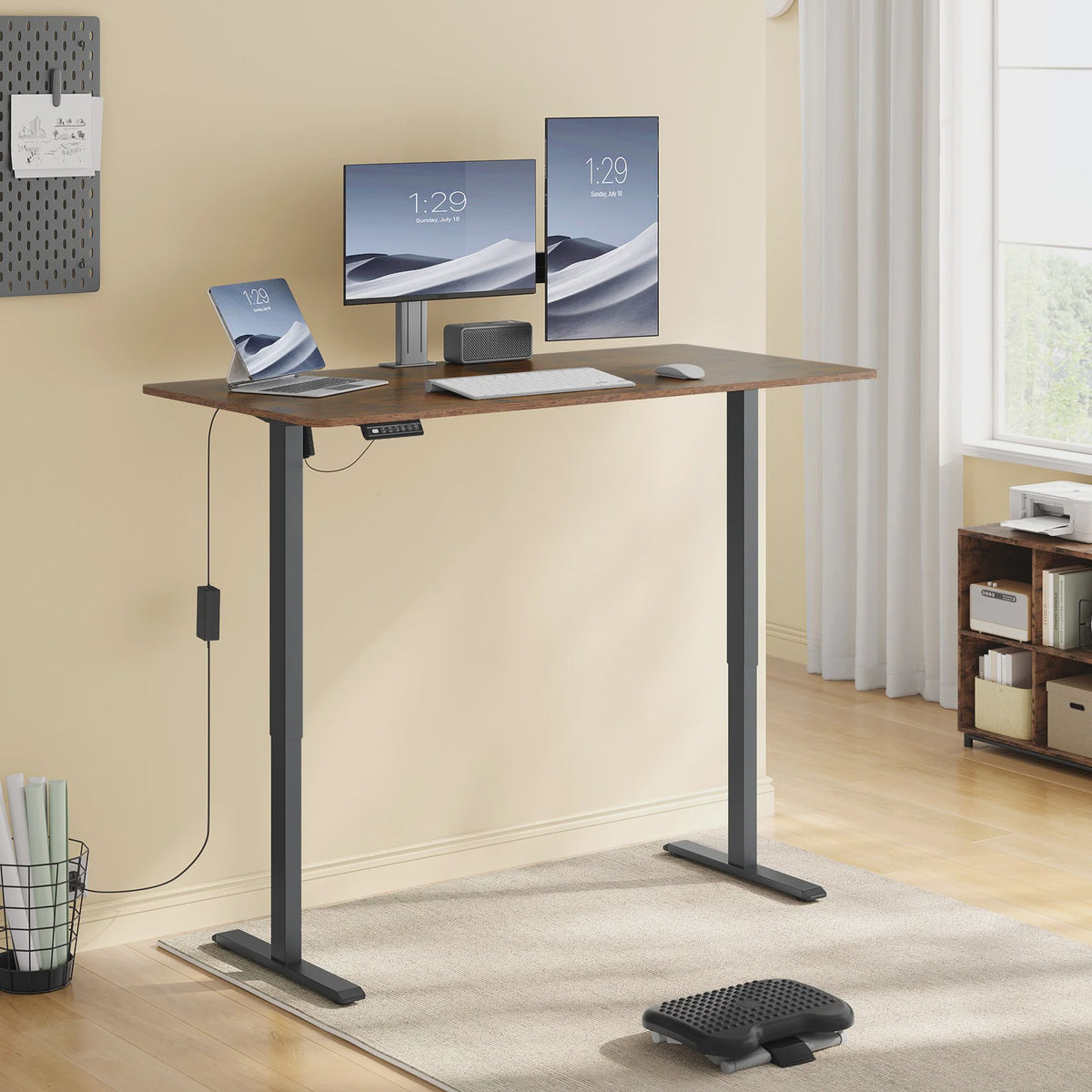 Elektrisch Verstelbaar Bureau Frame met Geheugenfunctie en USB-poort - Sta-bureau