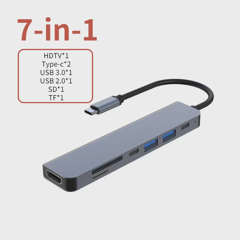 USB-C Hub met 4K HDMI, 3x USB 3.0, PD Laden & SD Kaartlezer