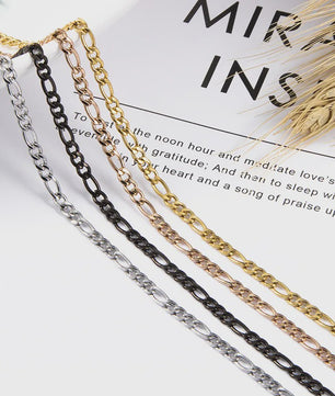 Heren Figaro Ketting - Stoer RVS Punk Hiphop Sieraden Cadeau