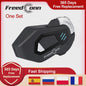 FreedConn T-MAXS Pro Motorhelm Headset: Bluetooth Intercom, Muziek & FM Radio
