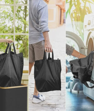 160L Grote Opbergmand - Opvouwbaar, Ideaal voor Flessen, Recycling, Wasgoed & Feestjes